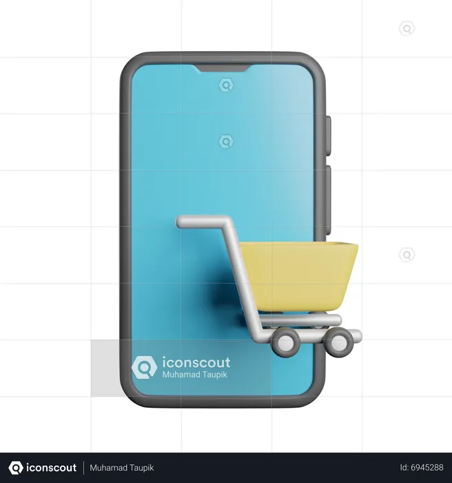 Compras online  3D Icon