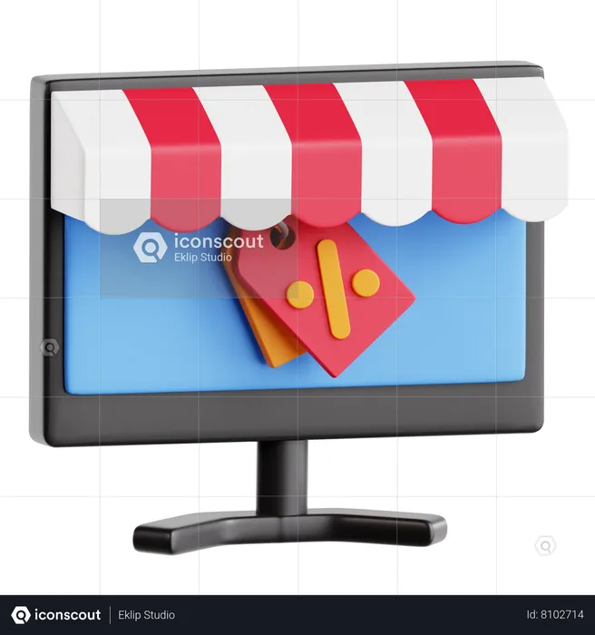 Compras online  3D Icon