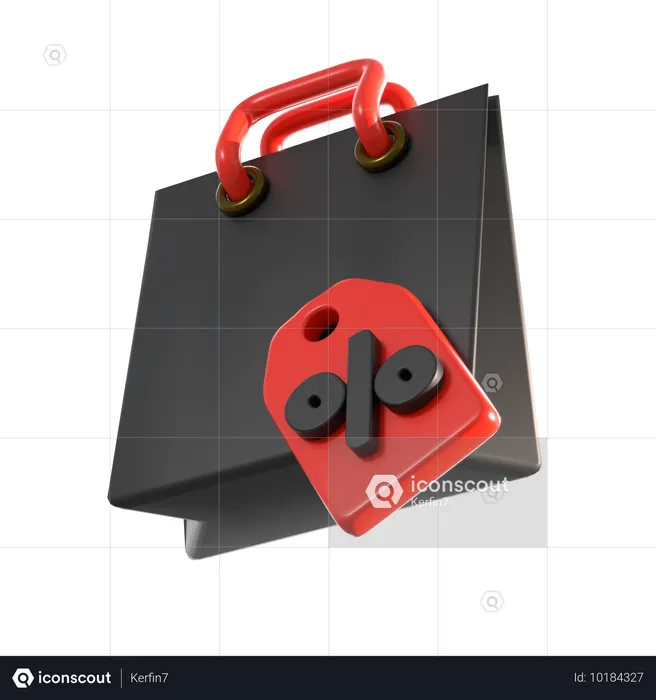 Venda de compras  3D Icon