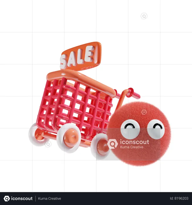 Venda de compras  3D Icon