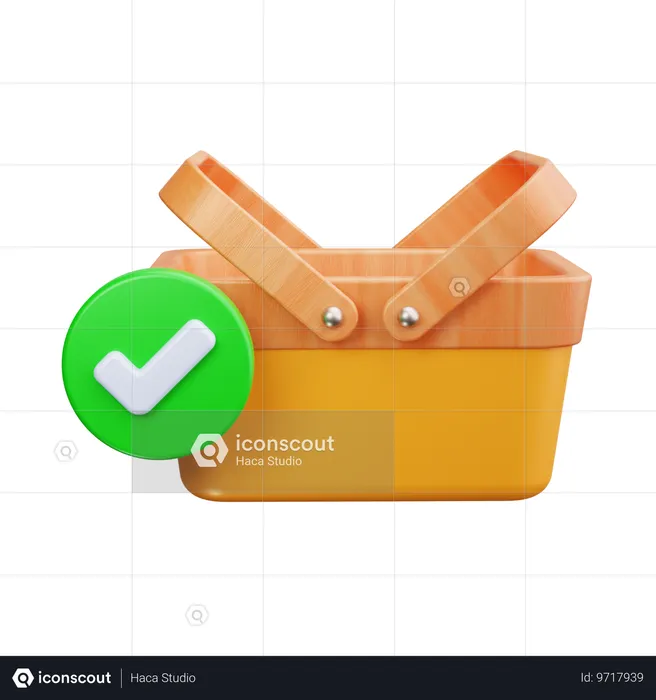 Compras verificadas  3D Icon