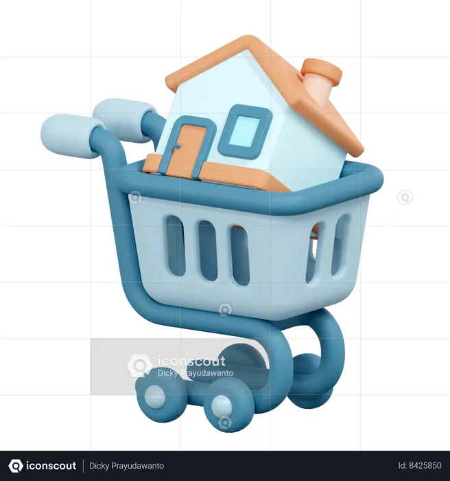 Comprar casa  3D Icon