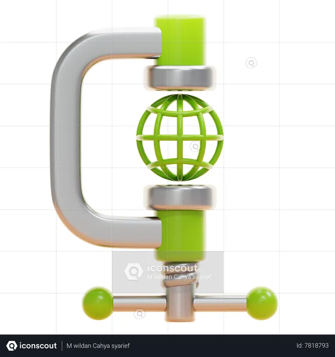 Compresión de datos  3D Icon