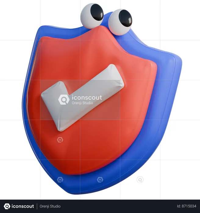 Comprobar seguridad  3D Icon