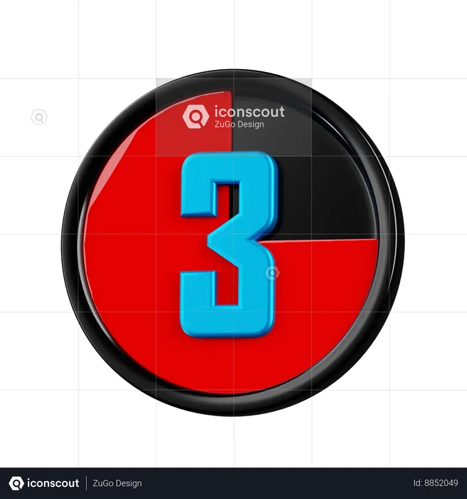 Compte à rebours  3D Icon