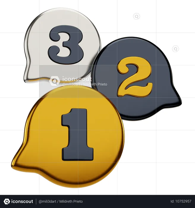 Compte à rebours  3D Icon