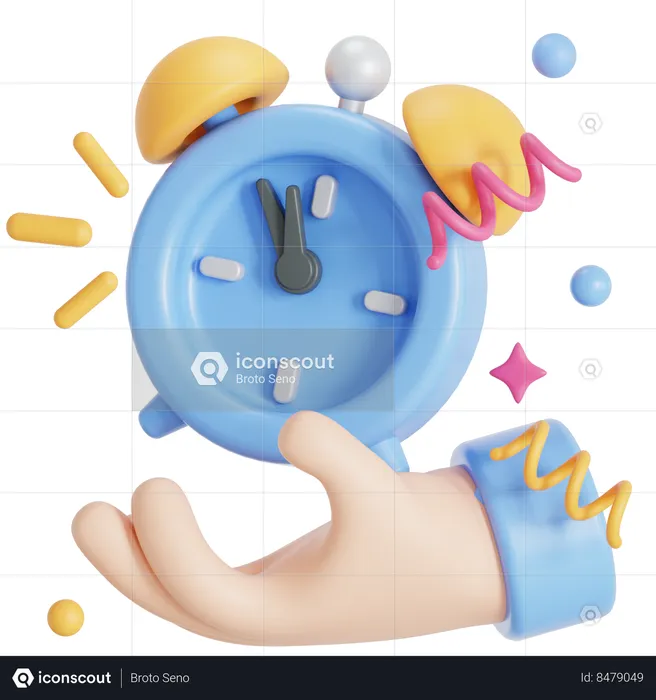 Compte à rebours du nouvel an  3D Icon