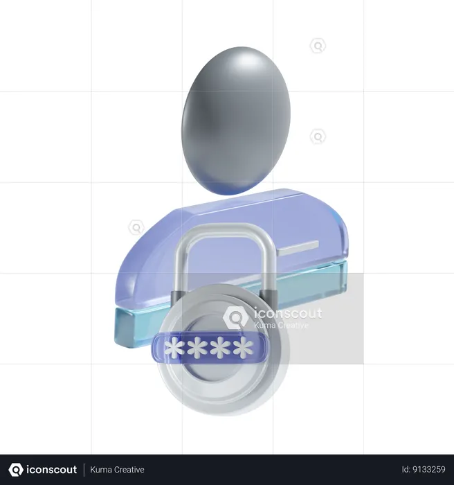 Confidentialité du compte  3D Icon