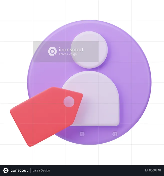 Étiquette de compte  3D Icon