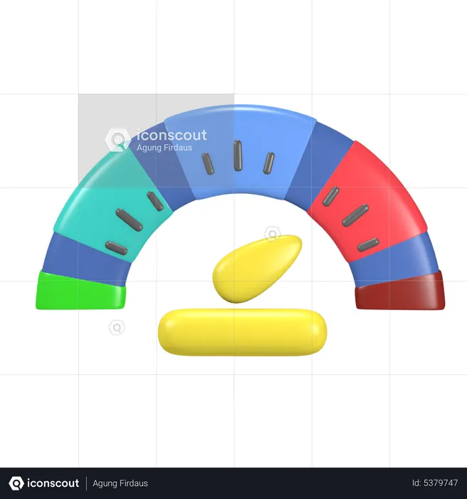 Compteur de vitesse  3D Icon