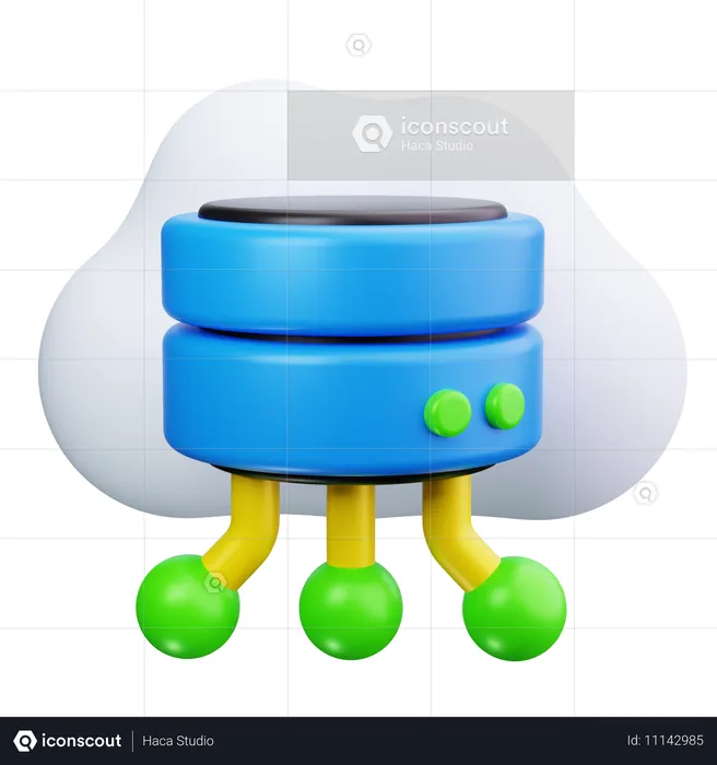 Computación en la nube  3D Icon