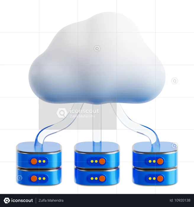 Computación en la nube  3D Icon