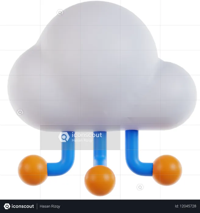 Computación en la nube  3D Icon