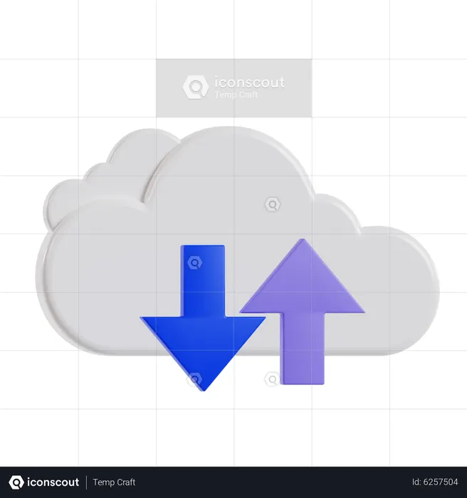 Computación en la nube  3D Icon