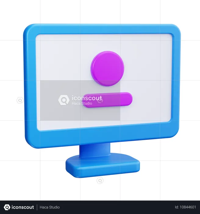 Computador  3D Icon