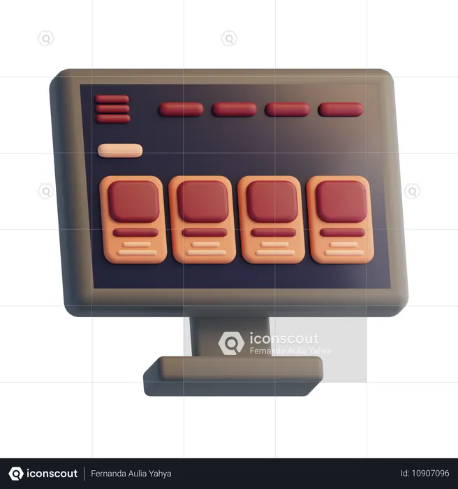 Computador  3D Icon