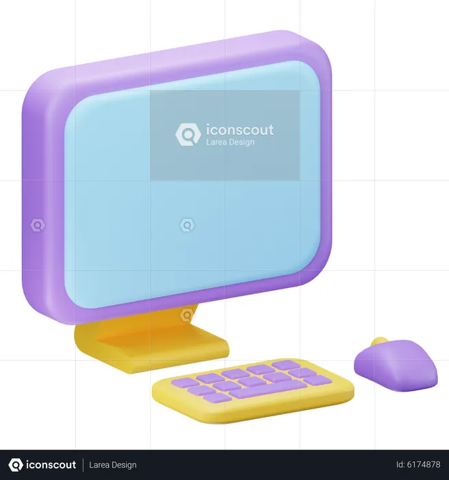 Computador  3D Icon