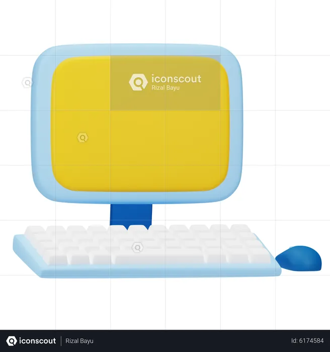 Computador  3D Icon