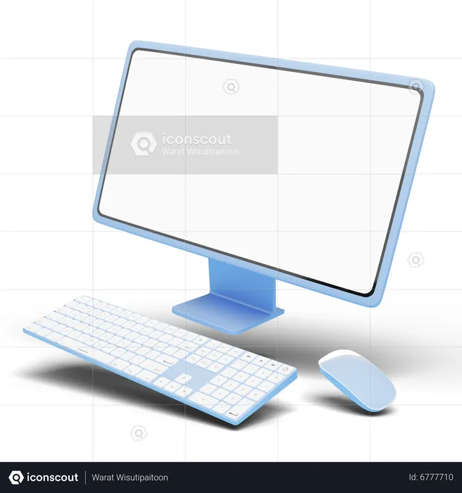 Computador  3D Icon