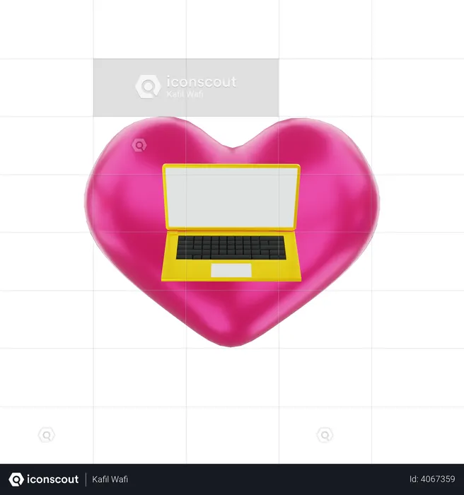 Computador portátil  3D Icon