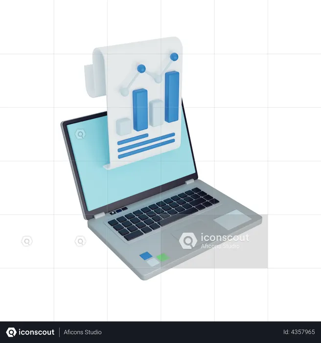 Computador portátil  Ícone 3D