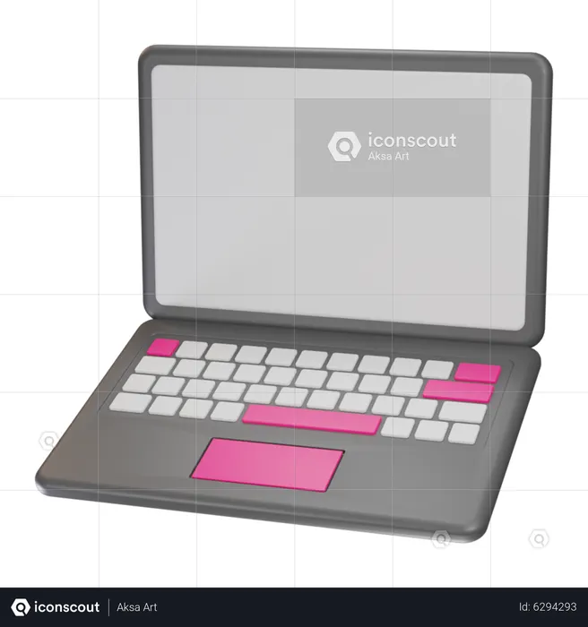 Computador portátil  Ícone 3D