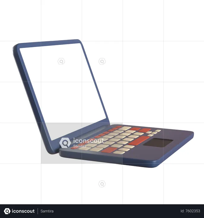 Computador portátil  Ícone 3D