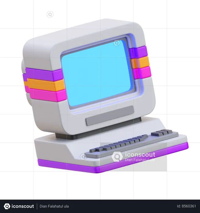 Computadora  3D Icon