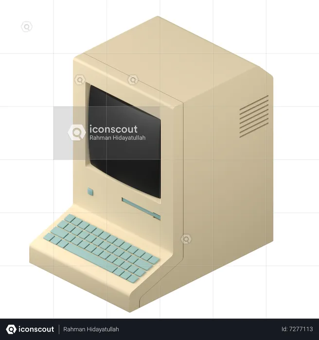 Computadora  3D Icon