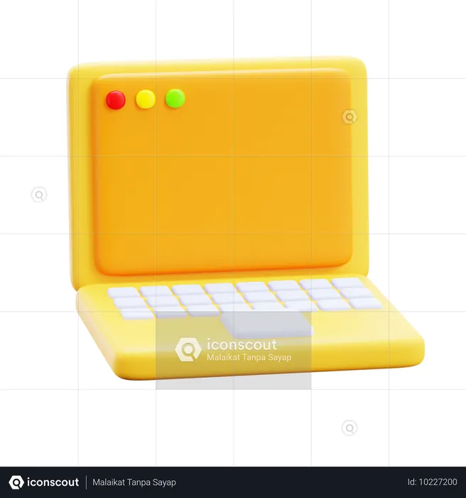 Computadora portátil  3D Icon