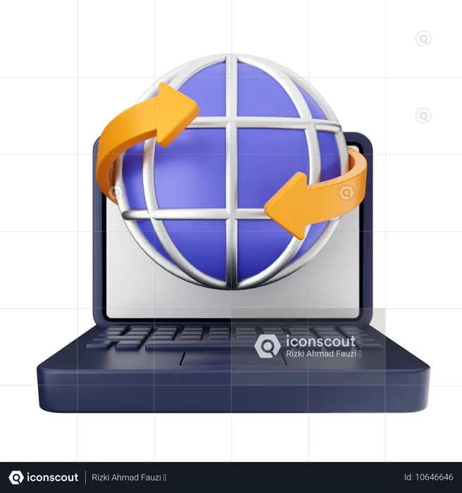 Internet portatil  3D Icon