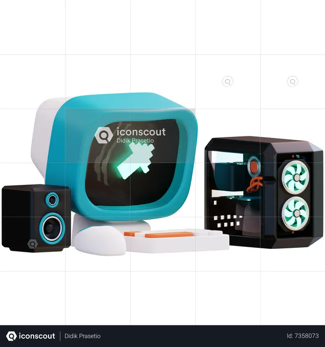 Computer  3D Icon