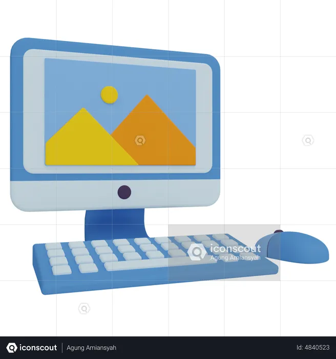 Computer  3D Icon