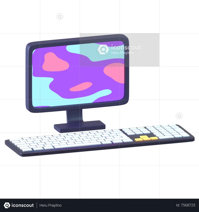 Computer  3D Icon