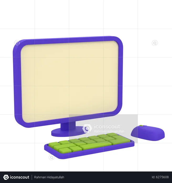 Computer  3D Icon