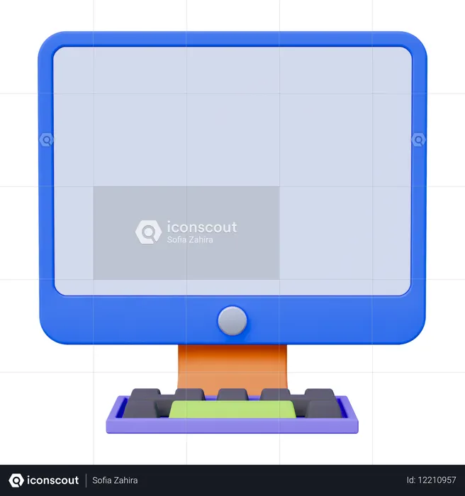 Computer  3D Icon