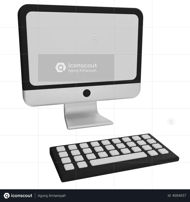 Computer  3D Illustration