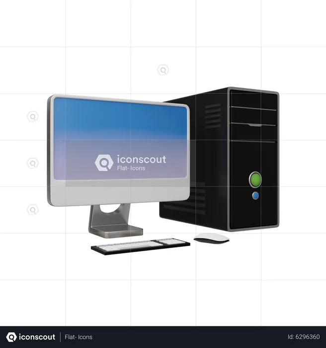 Computer  3D Illustration