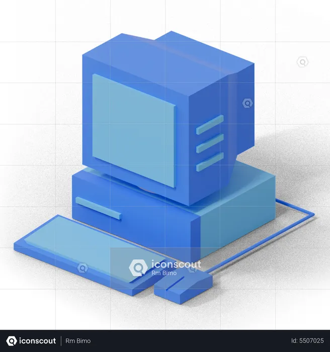 Computer  3D Illustration