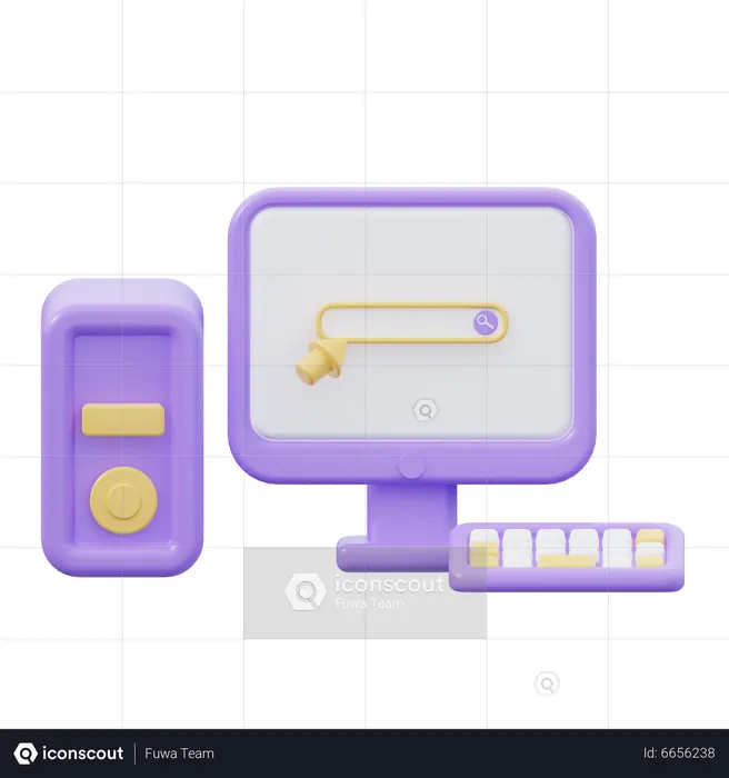 Computer  3D Icon