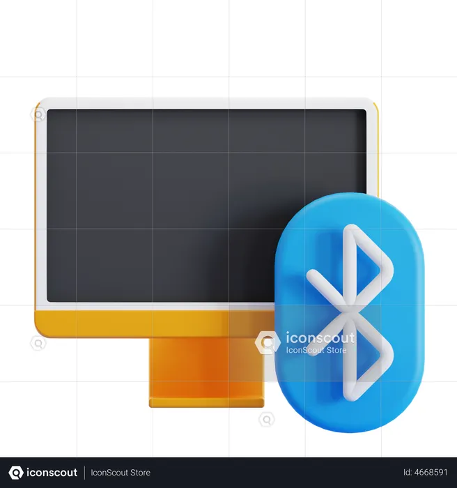 Computer Bluetooth  3D Icon