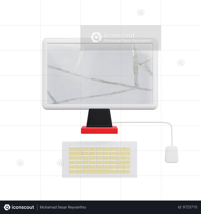 Computer Broke  3D Icon