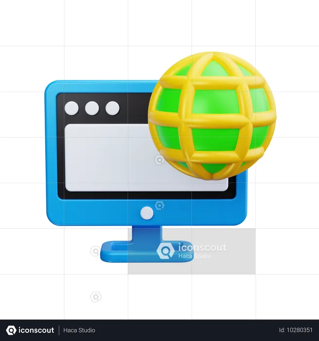 Computerbrowser  3D Icon