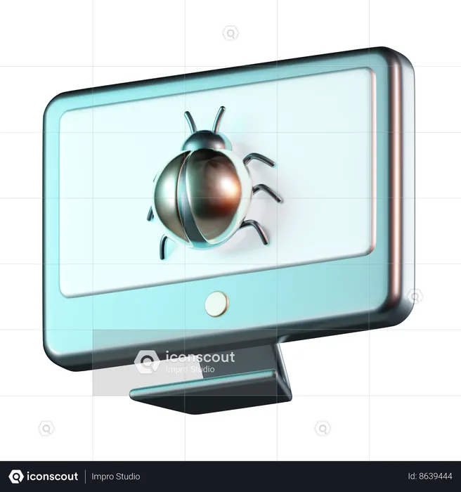 Computer Bug  3D Icon