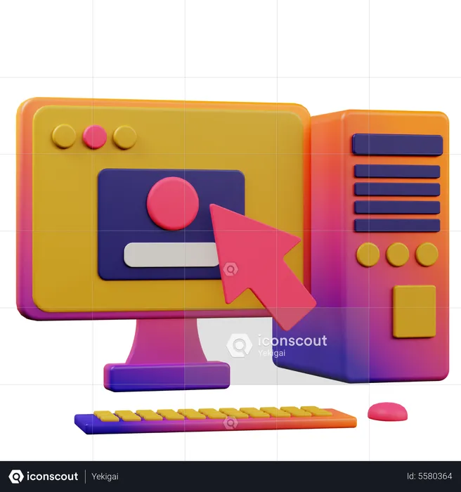 Computer Class  3D Icon