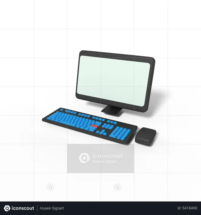 Computer Device  3D Icon