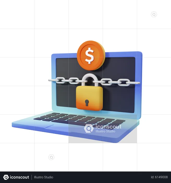 Computer Doller  3D Icon