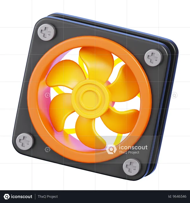 Computer Fan  3D Icon