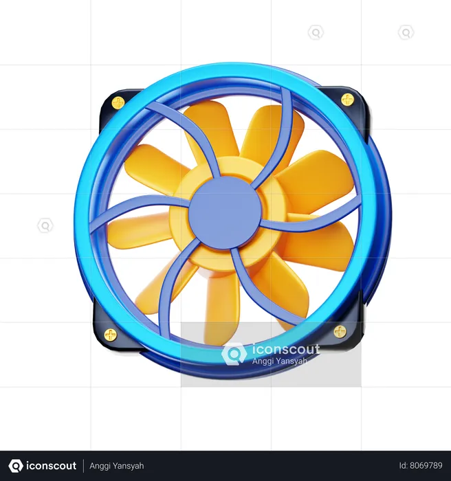 Computer Fan  3D Icon