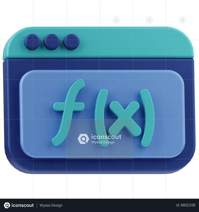 Computer Function  3D Icon